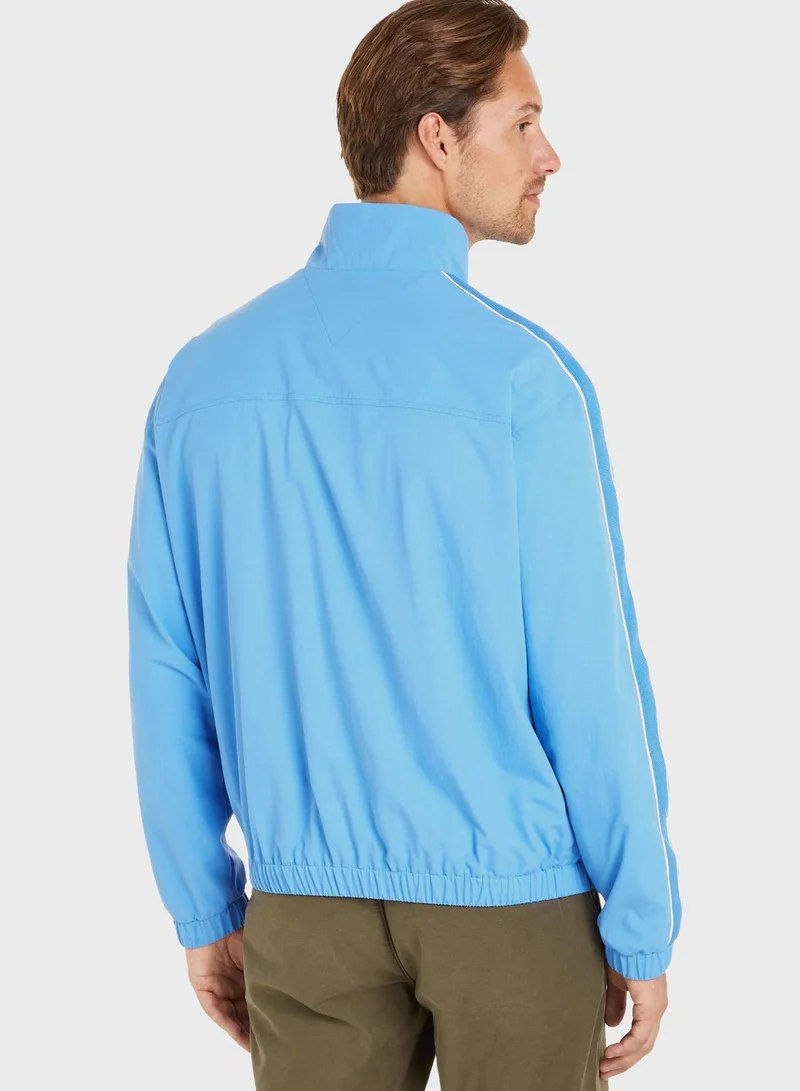 TOMMY HILFIGER  Logo Mock Neck Jacket for Men | Best Price UAE