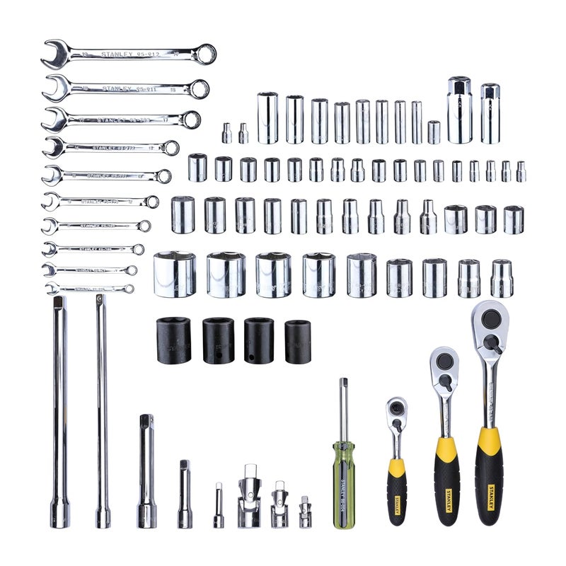 Stanley STANLEY 91931 120Piece Master Tool Set with Compact Case for Easy Transport Storage for Home DIY Professional Use 6 Months Warranty YELLOW BLACK  - Image 3
