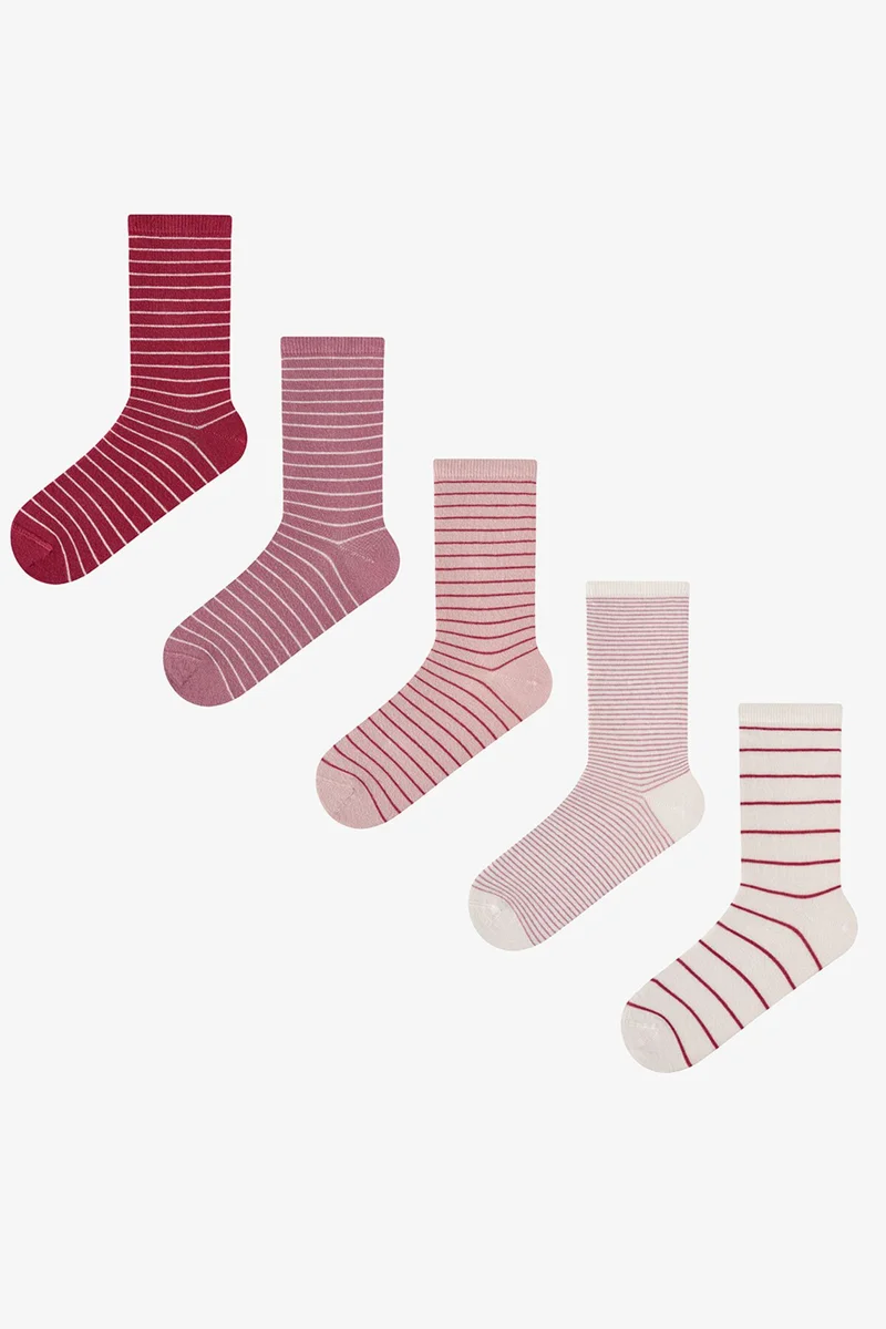 Penti PENTI Fine Lines Striped Pair Crew Socks