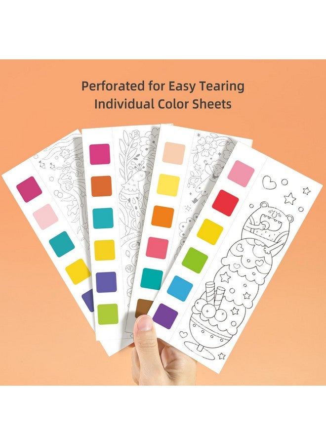 MiDeer Watercolor Painting Book for Kids Ages 4-8, Pocket Watercolor Painting Book Arts and Crafts for Toddlers, Travel Activity Toy Water Color Paint Set for Kids 3-8 (5 Packs) - Image 4