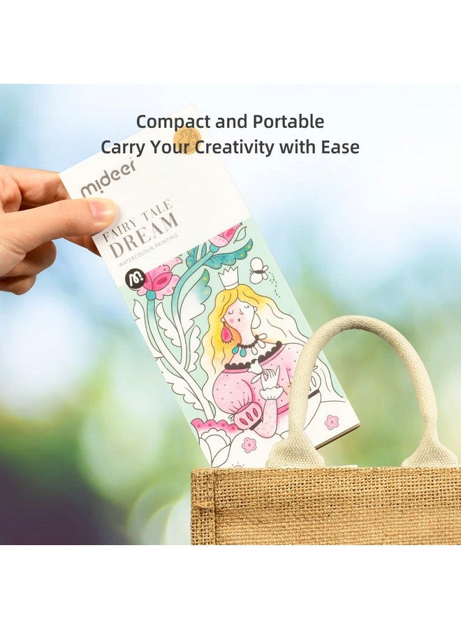 MiDeer Watercolor Painting Book for Kids Ages 4-8, Pocket Watercolor Painting Book Arts and Crafts for Toddlers, Travel Activity Toy Water Color Paint Set for Kids 3-8 (5 Packs) - Image 5