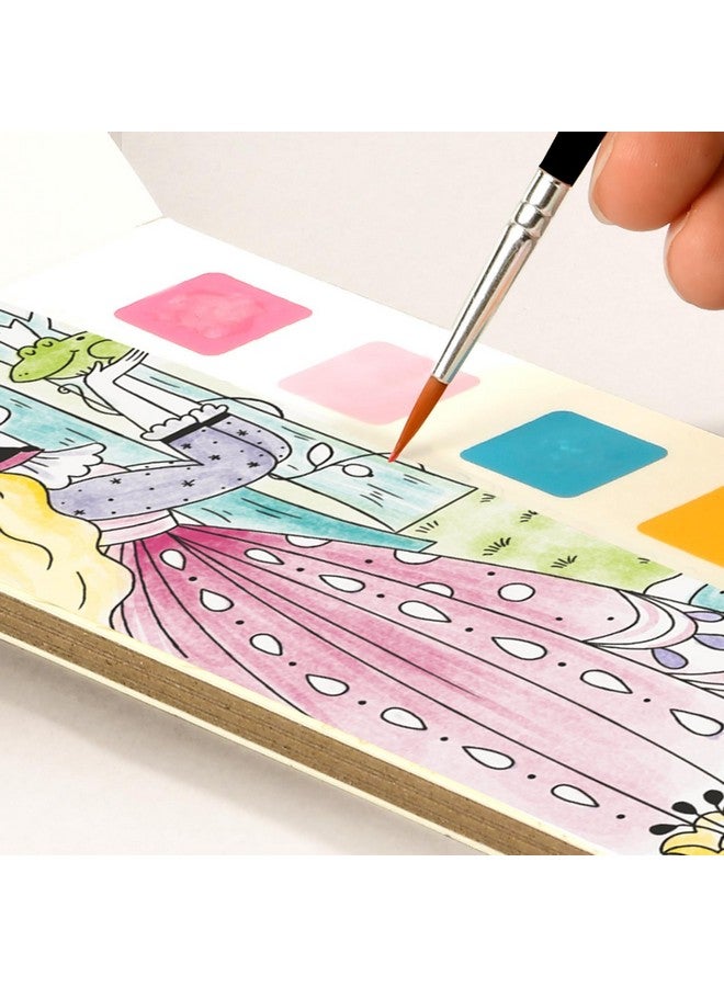 MiDeer Watercolor Painting Book for Kids Ages 4-8, Pocket Watercolor Painting Book Arts and Crafts for Toddlers, Travel Activity Toy Water Color Paint Set for Kids 3-8 (5 Packs) - Image 2