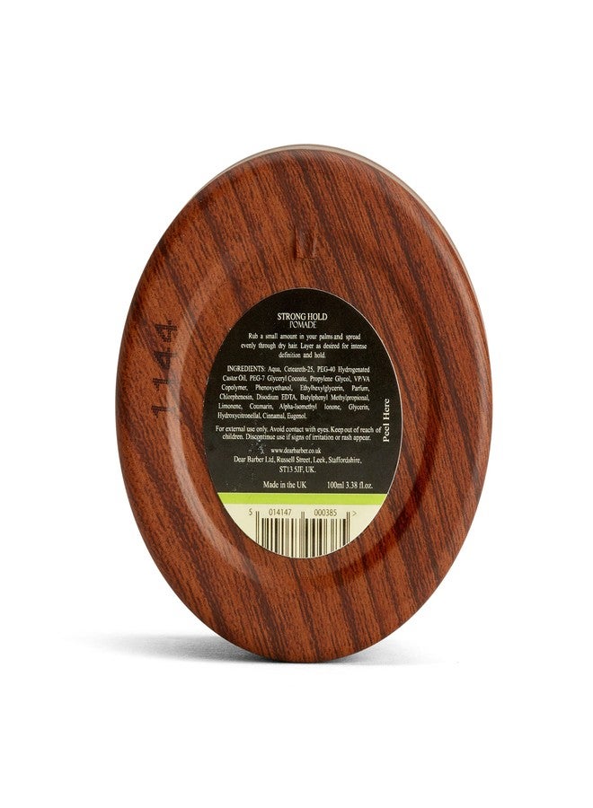 Dear Barber MENS HAIR STYLING POMADE - Strong Hold & High Shine Finish | Controls Curly & Frizzy Hair, Water Based & Easily Washable, 3.38 fl oz - Image 2