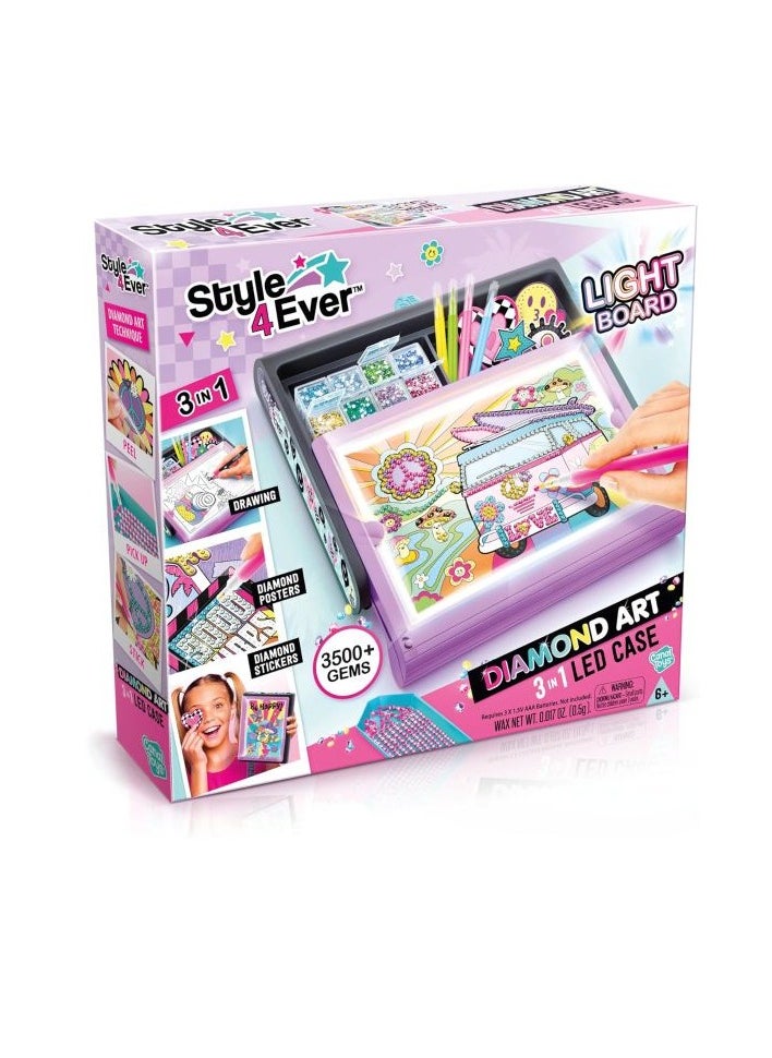 Canal Toys CANAL S4E - DIAMOND ART 3 IN 1 LED CASE 