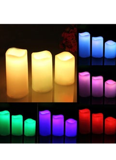 Generic 3-Piece Colour Changing Flameless Candle Set White  - Image 3