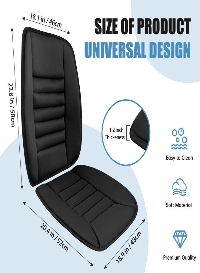 Heonay Car Seat Cushion, Memory Foam Cushion for Car Seat, Lumbar Support Pillow, Seat Cushion for Full Back and Seat, Ideal for Car Seat Driver, Office Chair, Wheelchair and Back Pain Relief (Black) - Image 5