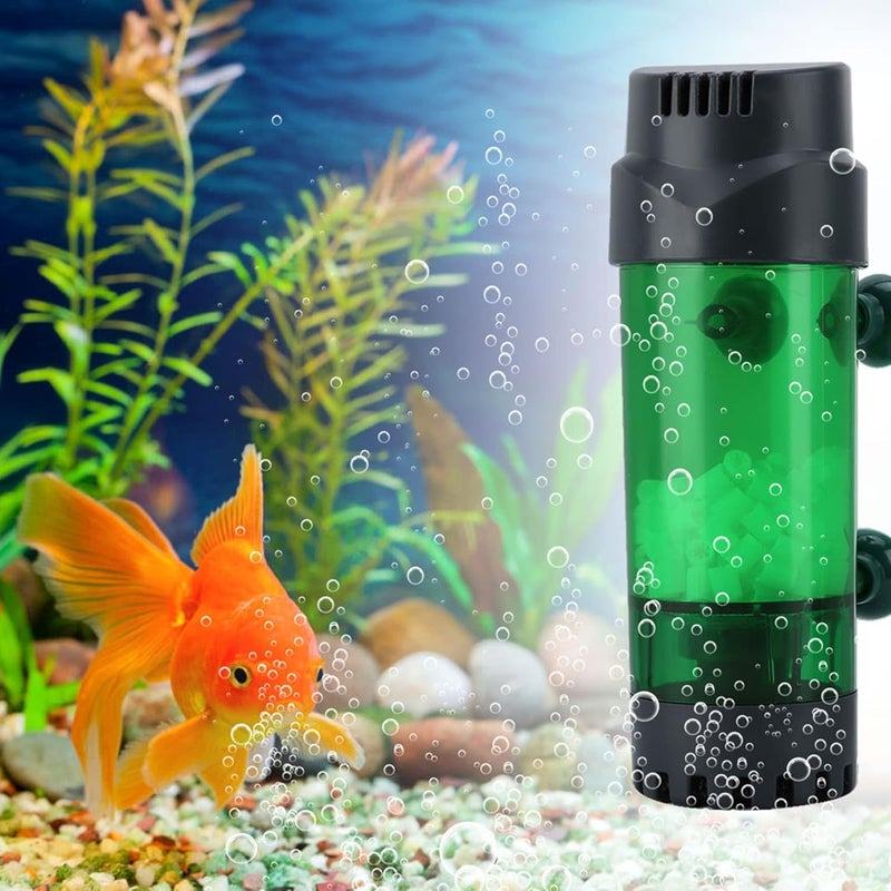 aqxreight Fish Double Biochemical Aquarium Physical Sponge with Suction Cup The Suction Ensure P Fish FilterBiochemical FilterDouble Biochemical FilterAquarium FilterBiochemical Sponge (Fluidized - Image 4