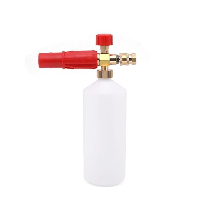KRISHAK TOOLS Car Washer Snow Foam Lance Bottle All Models Compatible Adjustable 1L Set Plus Brass Adapter - Image 2