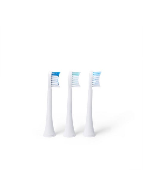 Elements Toothbrush Heads Compatibleââ‚¬¯With Elements Sonic Toothbrush Small Firm Bristles Small (Pack Of 3)
