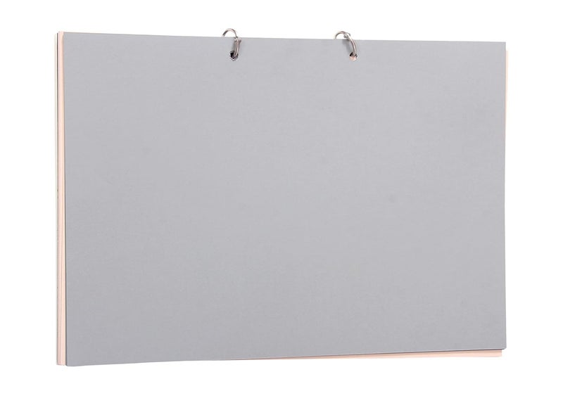 NOZOMI A4 Sketch Pad 40 Sheets Natural Cartridge Sheets Grey Sketch Sheets Skin Tone Sheets and Jet Black Sketch Sheets Ring Binder Type for Sketching DIY Art Craft Projects 160 GSM - Image 3