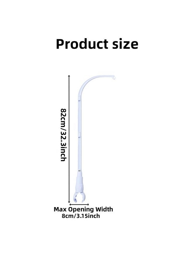 Accfore DIY 32 inches Crib Mobile Arm Nursery Mobile arm Baby Mobile Hanger, Mobile arm for Crib,The Claw Part can be Adjusted Width,DIY Toy Decoration (Crib Mobile Arm) - Image 3