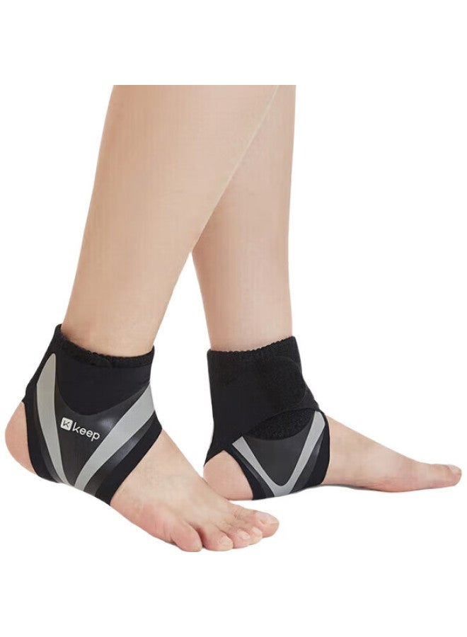 Keep [2 Pieces] Lightweight Open Ankle Support Basketball Sports Brace For Men And Women, Stable Wrap Ankle Breathable, Black, S/M - Image 1