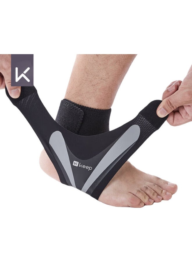 Keep [2 Pieces] Lightweight Open Ankle Support Basketball Sports Brace For Men And Women, Stable Wrap Ankle Breathable, Black, S/M - Image 3