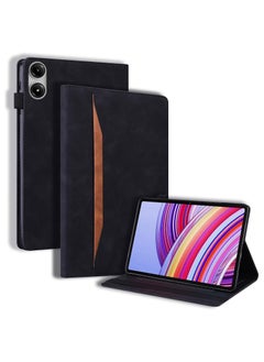 Case Compatible with Xiaomi Redmi Pad Pro 12.1 inch 2024 Released, PU Leather Retro Folio Shell with Card Holder and Multi-Angle Stand
