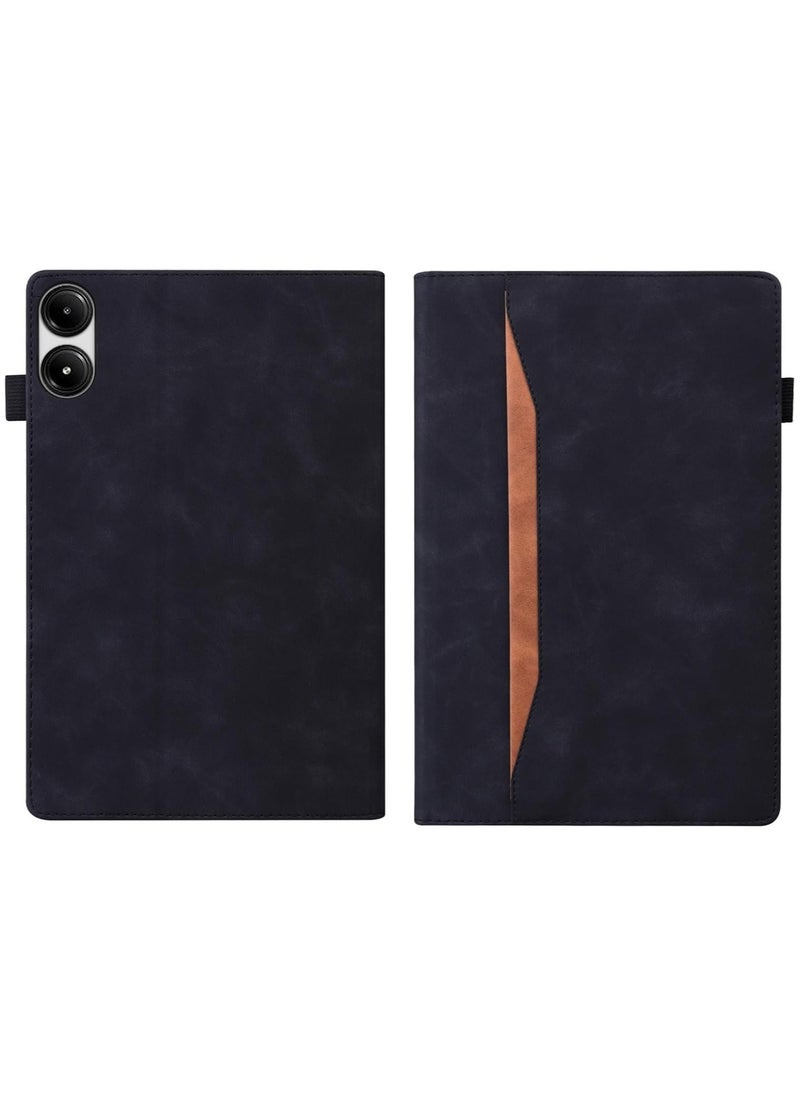 General - Case Compatible with Xiaomi Redmi Pad Pro 12.1 inch 2024 Released, PU Leather Retro Folio Shell with Card Holder and Multi-Angle Stand - Image 1