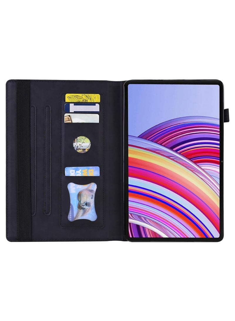 General - Case Compatible with Xiaomi Redmi Pad Pro 12.1 inch 2024 Released, PU Leather Retro Folio Shell with Card Holder and Multi-Angle Stand - Image 1