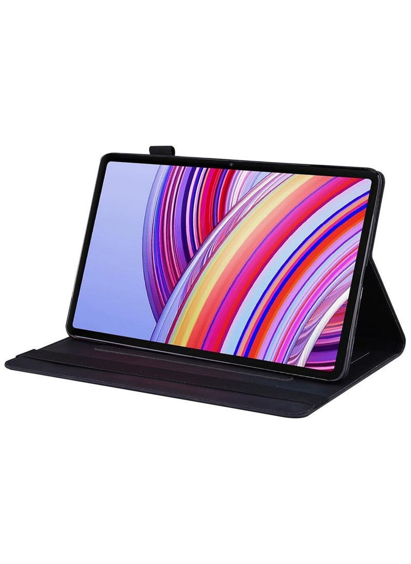 General - Case Compatible with Xiaomi Redmi Pad Pro 12.1 inch 2024 Released, PU Leather Retro Folio Shell with Card Holder and Multi-Angle Stand - Image 1