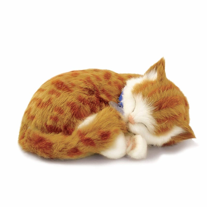 Perfect Petzzz - Original Petzzz Orange Tabby Cat, Realistic Lifelike Stuffed Interactive Pet Toy, Companion Pet with 100% Handcrafted Synthetic Fur - Image 1