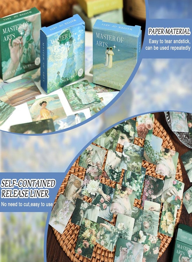 CoolShef مجموعة ملصقات CoolShef العتيقة المكونة من 300 قطعة، مجموعة أدوات سكرابوكينغ للأعمال اليدوية، لوازم جمالية لمجموعة أدوات التدوين ومواد سكرابوكينغ - Image 4