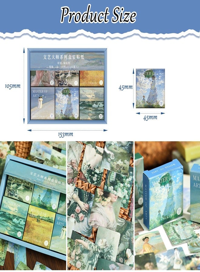 CoolShef مجموعة ملصقات CoolShef العتيقة المكونة من 300 قطعة، مجموعة أدوات سكرابوكينغ للأعمال اليدوية، لوازم جمالية لمجموعة أدوات التدوين ومواد سكرابوكينغ - Image 2