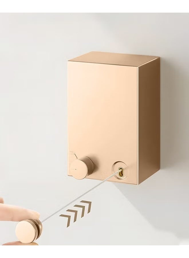 خط الملابس القابل للانسحاب,خط مزدوج الثقيلة الملابس تجفيف خط الغسيل,ABS حالة + الألومنيوم الملابس تجفيف سلك الحبل مع خط الفولاذ المقاوم للصدأ القابل للتعديل 4.2m,جدار المثبتة خط تجفيف توفير المساحة - Image 1