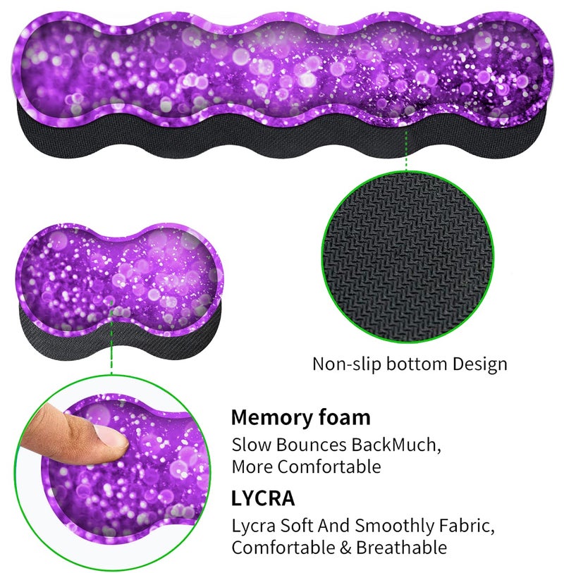 JVGFYNKL Large Mouse Pad with Wrist Support Ergonomic Memory Foam Keyboard Wrist Support & Non-Slip Mouse Wrist Rest,Extended Gaming Mouse Pads,for Laptop Office Desk Mat African Art Black Queen Anime Pattern - Image 3