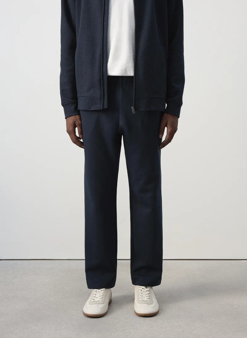 Cotton joggers with elastic waist