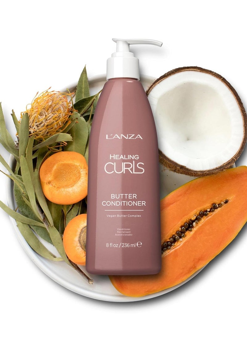 L'ANZA Healing Curls Butter Conditioner - Curly Hair Product for Moisturizing and Detangling Velvety Curls with Anti-Humidity Moisturizers, with Sulphate Free, Paraben Free Formula - Image 2