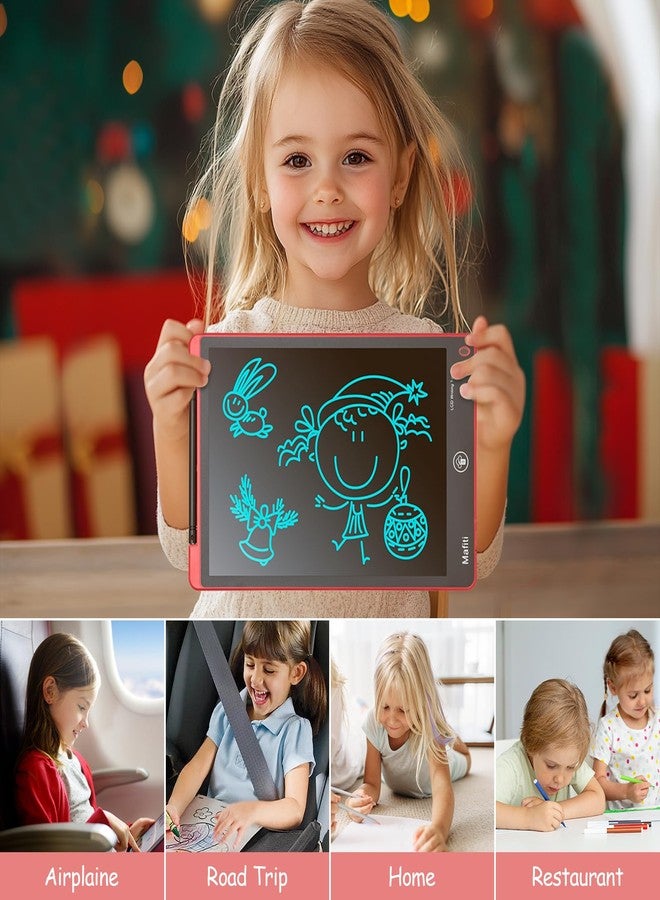 Mafiti LCD Writing Tablet 12 Inch Electronic Writing Drawing Pads Doodle Board for Kids Birthday Gifts Toys for Boys Girls Age 3 4 5 6 7 8 Year Old Red - Image 4