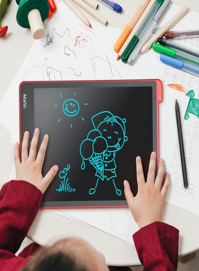Mafiti LCD Writing Tablet 12 Inch Electronic Writing Drawing Pads Doodle Board for Kids Birthday Gifts Toys for Boys Girls Age 3 4 5 6 7 8 Year Old Red - Image 3