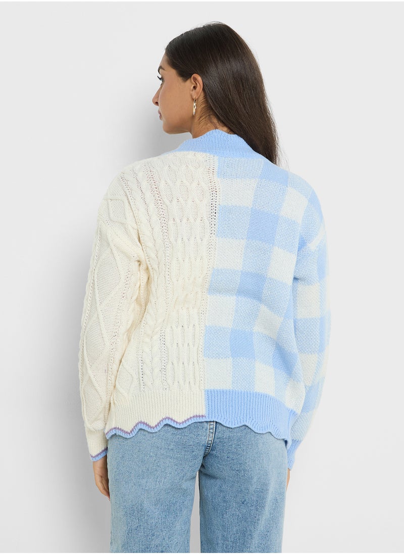 Ginger - Colorblocked Cardigan - Image 1