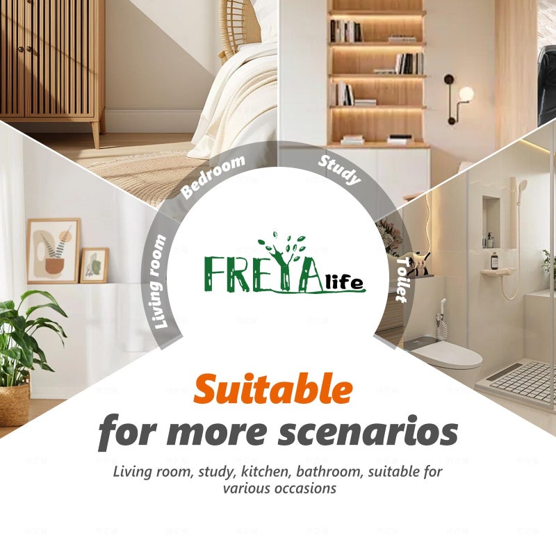 Freyalife 1Pcs Fake Plants Eucalyptus,Artificial Potted Faux Hanging Plants for Vintage Boho Home Living Bedroom Kitchen Farmhouse Bathroom Office Desk Book Shelf Wall Room Accessories Decor Indoor - Image 5
