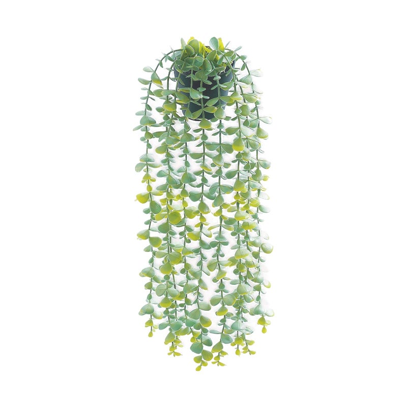 Freyalife 1Pcs Fake Plants Eucalyptus,Artificial Potted Faux Hanging Plants for Vintage Boho Home Living Bedroom Kitchen Farmhouse Bathroom Office Desk Book Shelf Wall Room Accessories Decor Indoor - Image 1