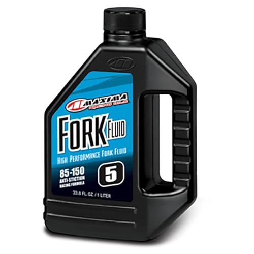 Maxima (59901-5) 85/150 Grade 5WT Zero Drag Formula Racing Fork Fluid - 1 Liter - Image 1