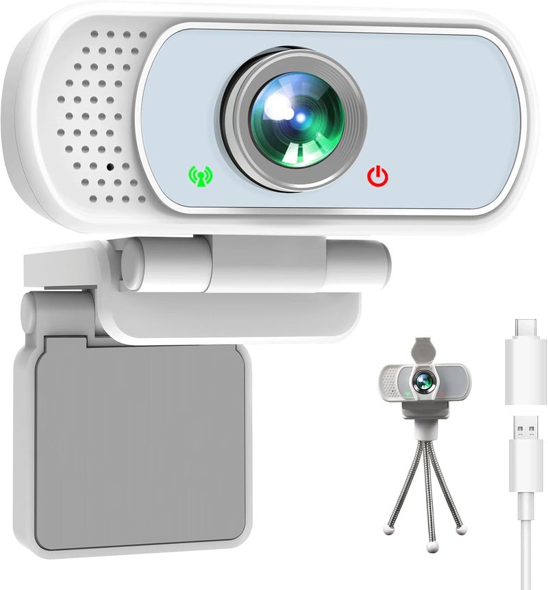 XPCAM USB C Webcam 1080p Computer Camera with Mic, Pro Streaming Web Camera for Mac Desktop Laptop, USB Web Cam Cover and Stand for PC Meeting Twitch Zoom - Image 1