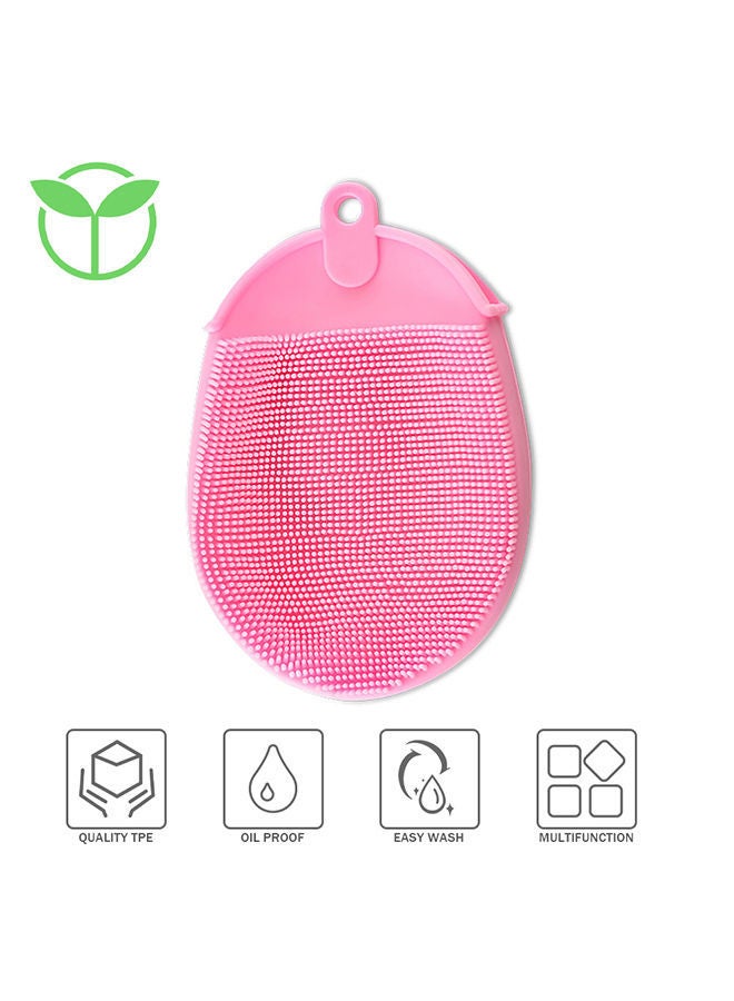 NIBEMINENT Cleaning Brush Glove Pink 15.1 x 3 10.4cm