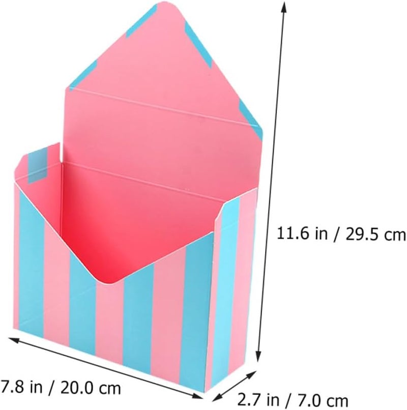 Trendy budget practical design Hemobllo Envelope Flower Boxes 5pcs Folding Bouquet Wrapper Paper Packing Boxes for Floral and Store Display, Multi-patterned Wrapping Supplies for Florists and Special Occasions Multi-use detailed build - Image 2