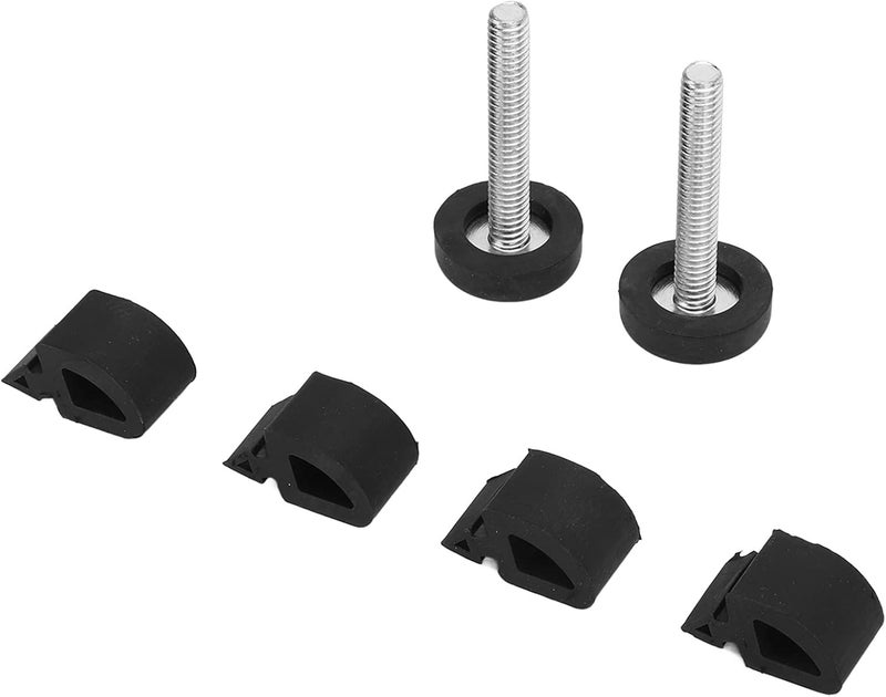 Hood Stop Cushion, Bumper Set Replacement for Truck 1967 1972, Made of Rubber and Metal, Adjusts Hood Materials - Image 1
