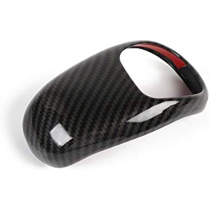 rayihni CheroCar Gear Shift Knob Cover Stick Shifter Cap Cover Frame for 20142015 Jeep Grand Cherokee for 20122014 Chrysler 300C Interior Accessories Carbon Fiber Grain - Image 4