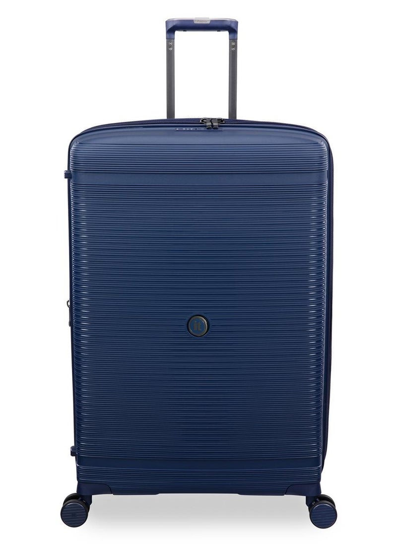 it Luggage it luggage Unanimous, Unisex Polypropylene Material Hard Case Luggage, 8x360 degree Spinner Wheels, Expandable Trolley Bag, TSA Type lock, SKU 15-3108-08, Lightweight Suitcase - Dark Blue  - Image 1