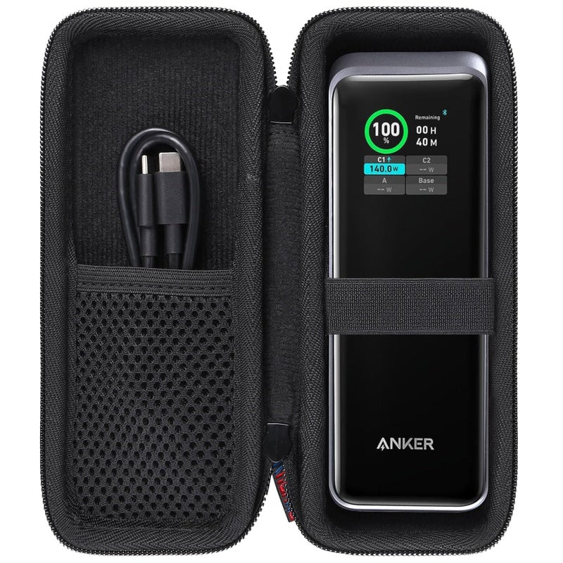 khanka for Anker Prime Power Bank 27650mAh 250W/Anker Zolo A1695 Power Bank 25K 165W Traveling Case,Case Only (Black). - Image 1