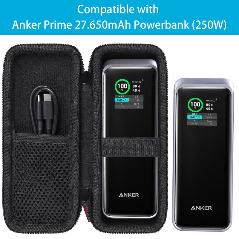 khanka for Anker Prime Power Bank 27650mAh 250W/Anker Zolo A1695 Power Bank 25K 165W Traveling Case,Case Only (Black). - Image 5