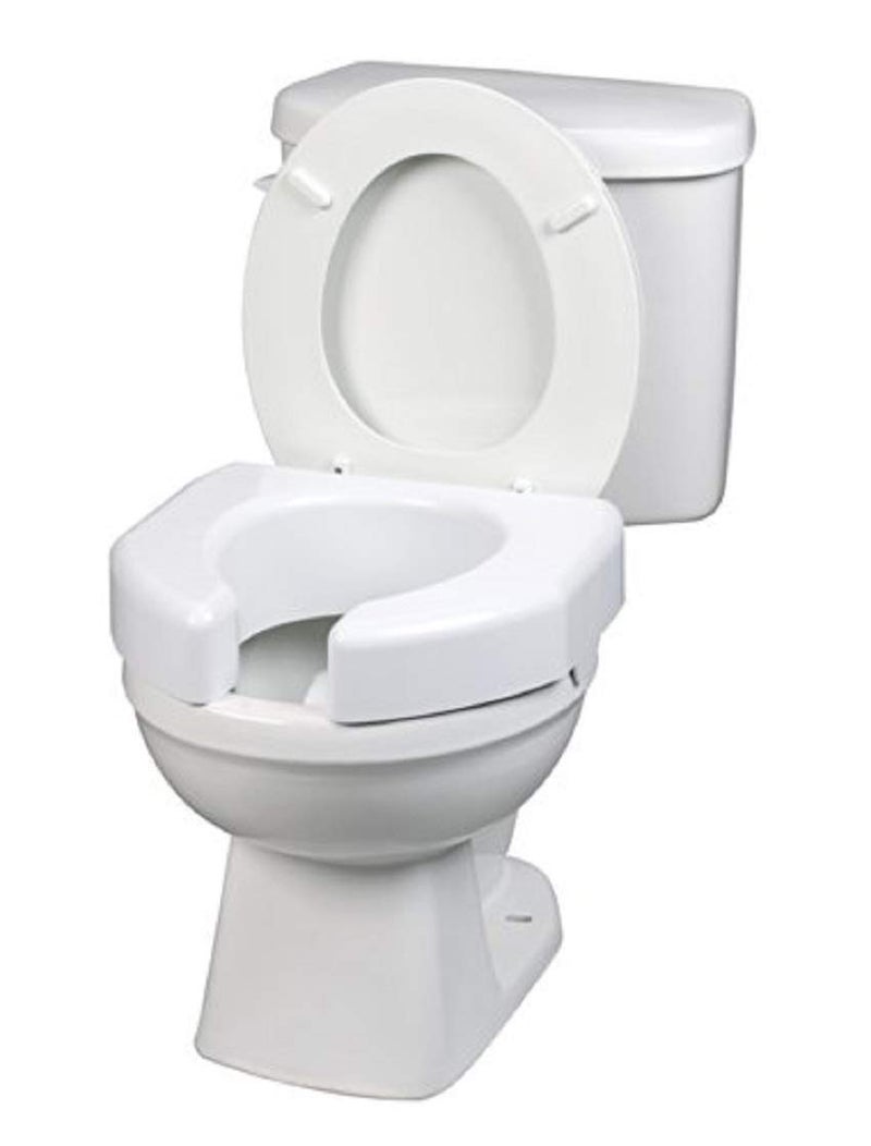 SP Ableware SP 3 Inch Extender Booster Elevated Raised Toilet Seat Risers for Seniors Adults Elderly Handicap Disabled Fits Most Standard and Elongated Toilets - White - Image 1