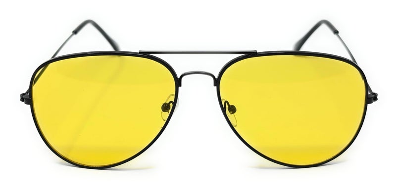 WebDeals - Aviator Silver Mirror or Color Mirror Metal Frame Sunglasses (Black, Yellow) …… - Image 2