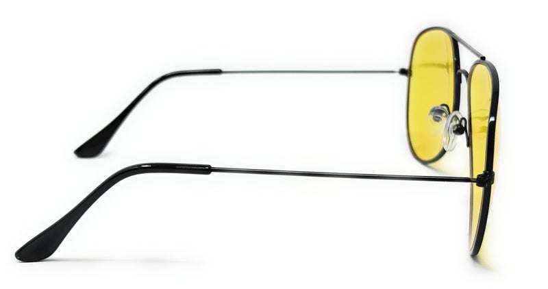 WebDeals - Aviator Silver Mirror or Color Mirror Metal Frame Sunglasses (Black, Yellow) …… - Image 4
