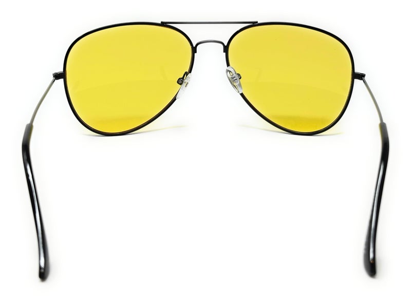 WebDeals - Aviator Silver Mirror or Color Mirror Metal Frame Sunglasses (Black, Yellow) …… - Image 5