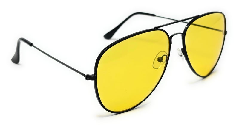 WebDeals - Aviator Silver Mirror or Color Mirror Metal Frame Sunglasses (Black, Yellow) …… - Image 3