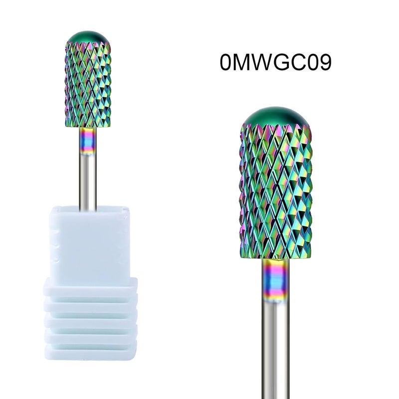 Global trendy simple build Rainbow Cuticle Bit, Professional Tungstens Steels Nails Drill Bits, Multiple Size Nails Grinding Tips for Home Salon Use Market diverse application fit - Image 4