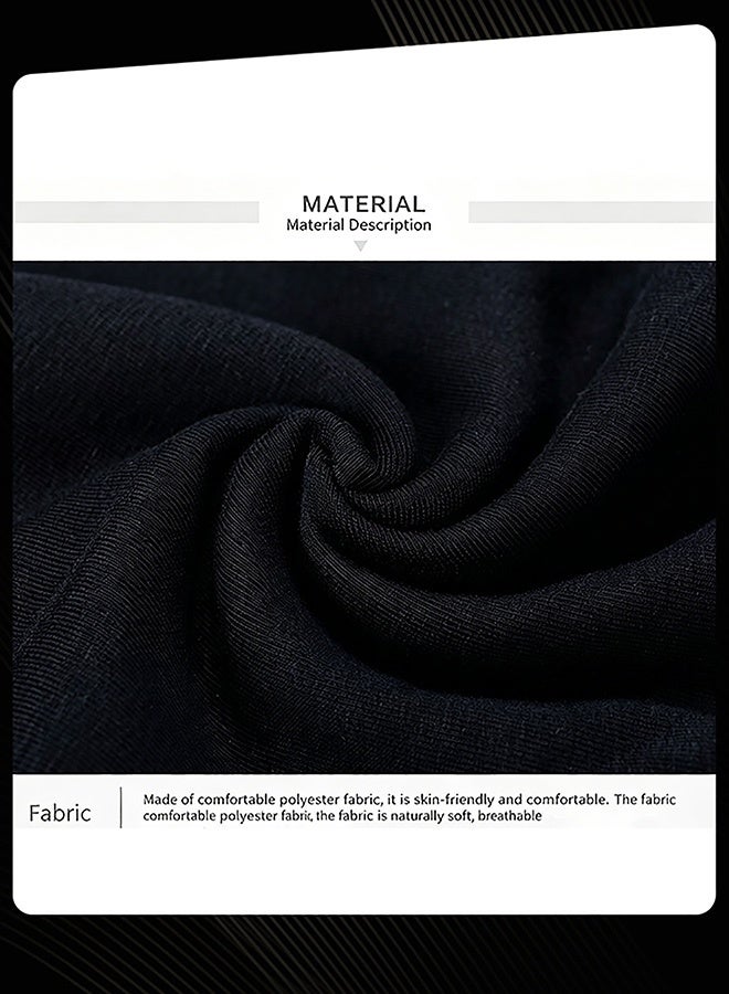 Women Men All Season Casual Slouchy Beanie Cap Cozy Knit Hat for Daily Street Wear Black - Image 3