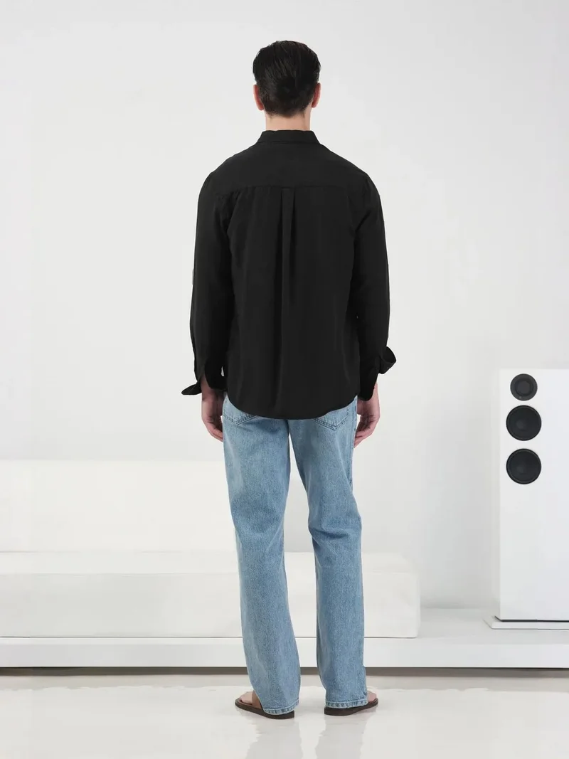 جيستو GIESTO Regular Fit Button-Up Long Sleeve Tencel Shirt